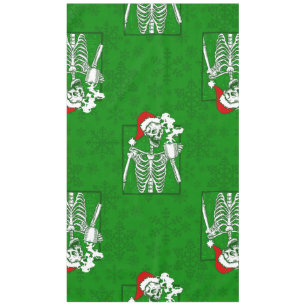 goth christmas skull coffee skeleton tablecloth