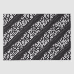 Goth Christmas Tissue Paper - Black and White
