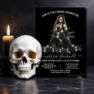 Goth Corpse Bride Bridal Shower Invitation