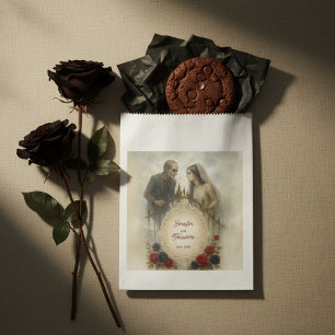 Goth Couple Zombie Halloween Wedding Favour Bags