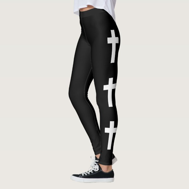 Goth cross fashion leggings (Left)