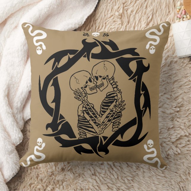 Goth Dark Romantic Lovers Gift Cushion (Blanket)