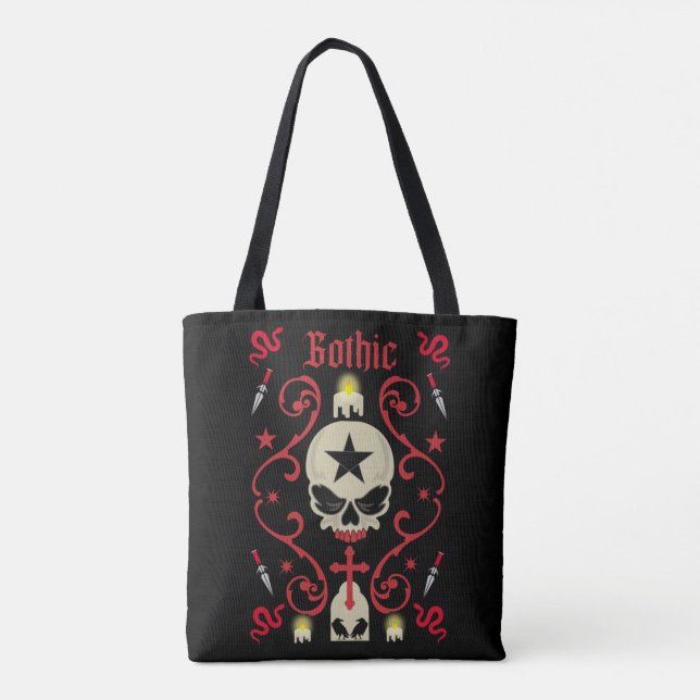 Goth Day Gothic Art    Tote Bag (Back)
