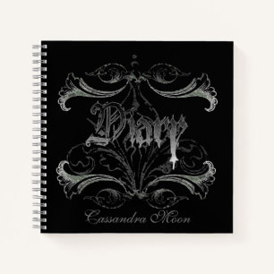 Goth Diary Personalised Notebook