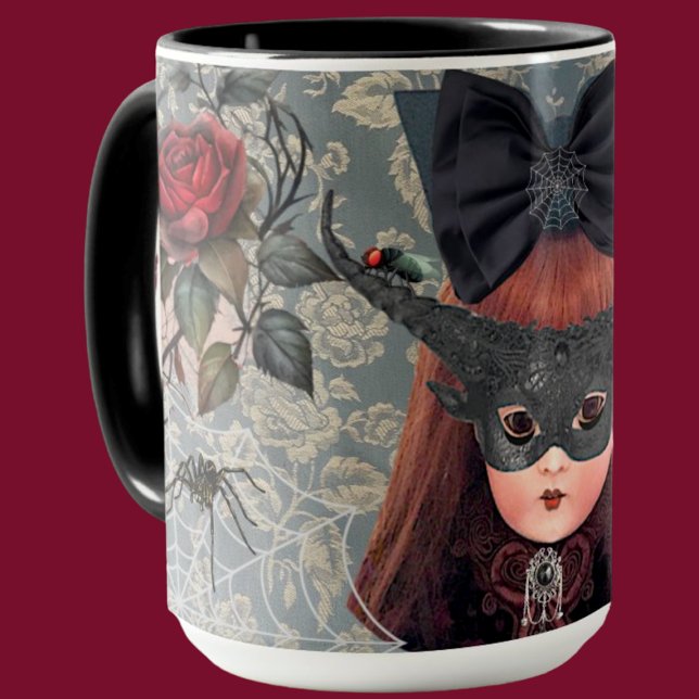 Goth Doll Personalised Mug (Creator Uploaded)