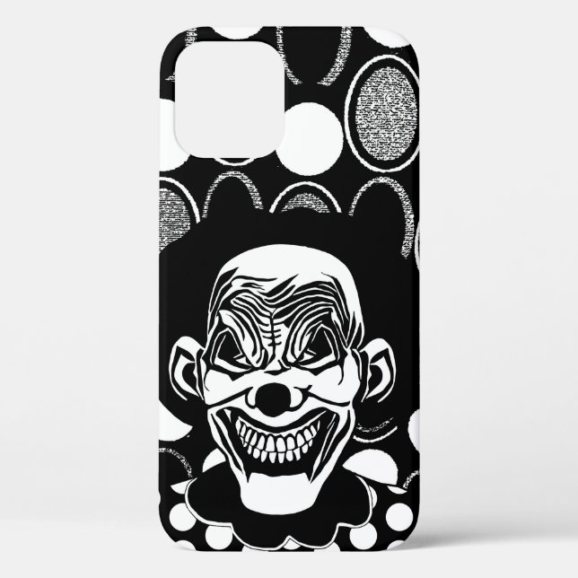 goth Evil Monster creepy Clown Scary Circus art Case-Mate iPhone Case (Back)