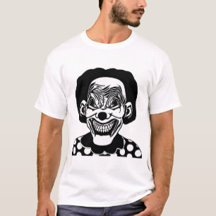 goth Evil Monster creepy Clown Scary Circus art T-Shirt