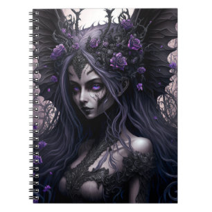 Goth Fairy Dark Fantasy Art Notebook