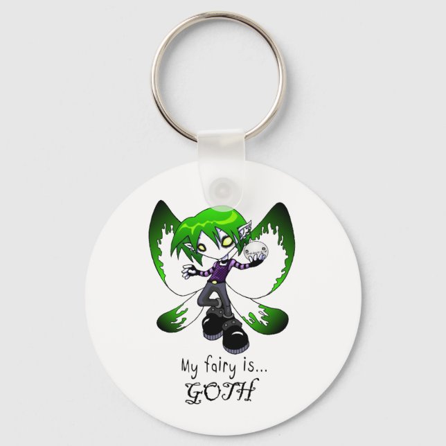 Goth Fairy Keychain (Front)