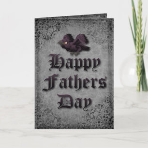 Goth Father Raven Fathers Day Card