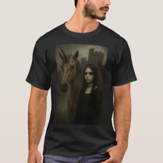 Goth Girl and Unicorn T-Shirt