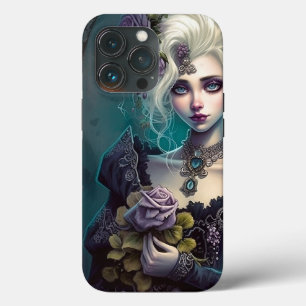 Goth Girl Art iPhone Cases