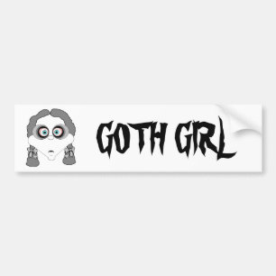 Goth Girl Bumper Sticker