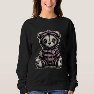 Goth Girl Cute Grunge Women Gothic Teddy Goth Emo Sweatshirt