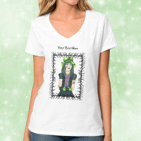 Goth Girl Green Hat Tattoos Barbed Black Branches