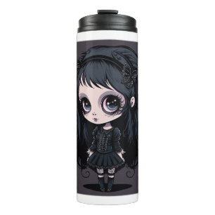 Goth Girl Thermal Tumbler 