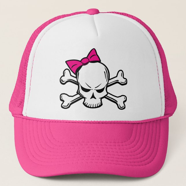 Goth Girly Skull hat (Front)