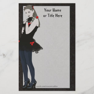 Goth Girly Stationery