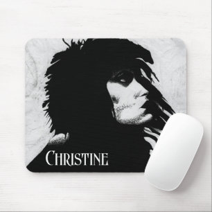 Goth Goddess Woman Portrait Iconic Fashion Art Mouse Mat