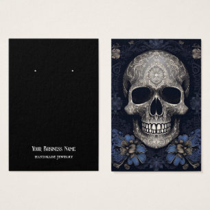 Goth Gothic Skull Earring Display Card