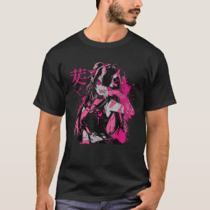 Goth Grunge Demon Anime Girl Waifu Horror Alt Aest T-Shirt