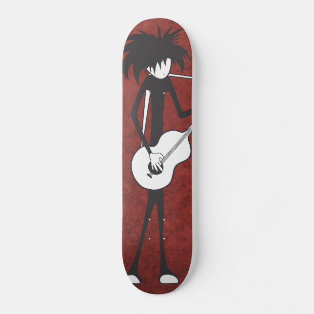 Goth Guitarist Skateboard (Front)