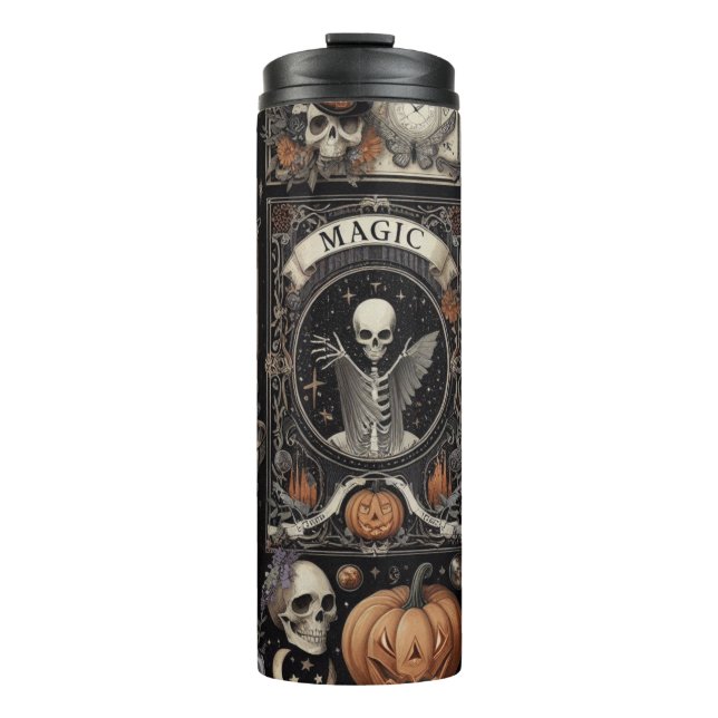 Goth Halloween Thermal Tumbler (Front)