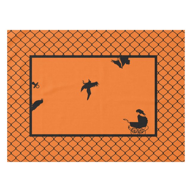 Goth-Horror Baby Shower Tablecloth (Front (Horizontal))