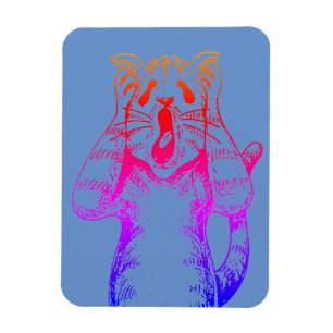 GOTH HORROR CAT DRAMA, SOMEONE MOVED LITTERBOX MAGNET