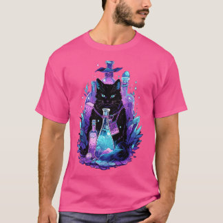 Goth Kawaii  Cat Gifts Girls Womens Cat T-Shirt