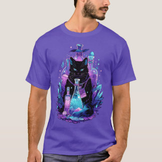 Goth Kawaii  Cat Gifts Girls Womens Cat T-Shirt