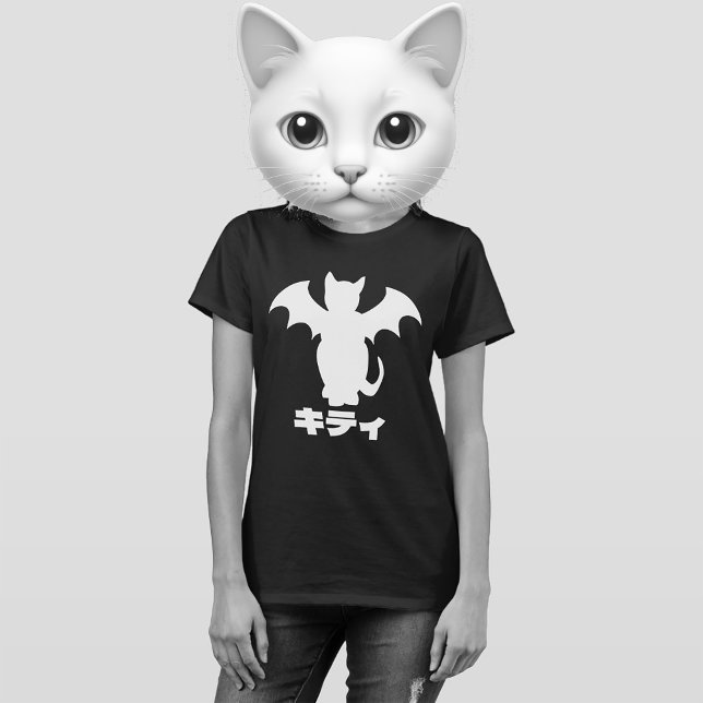 GOTH KITTY BAT CAT JAPANESE SHIRT (GOTH BAT CAT)
