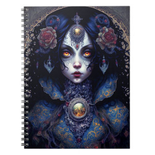 Goth Lady Gothic Fantasy Art Notebook
