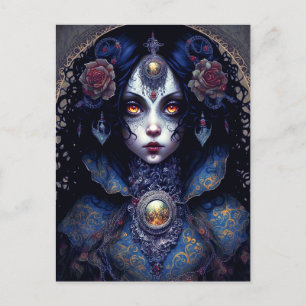 Goth Lady Gothic Fantasy Art Postcard