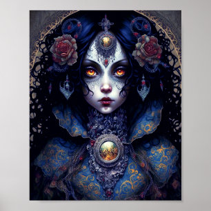 Goth Lady Gothic Fantasy Art Poster