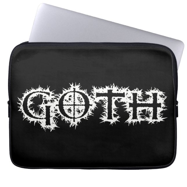Goth Laptop Sleeve (Front)