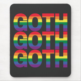 Goth LGBTQ+ Regenbogen  Mouse Mat