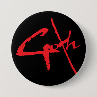 goth_logo 7.5 cm round badge