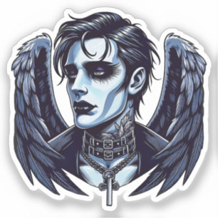 Goth Man Angel Dark Fantasy art