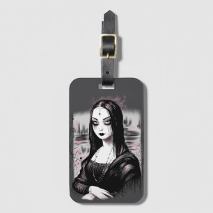 Goth Mona Lisa Luggage Tag
