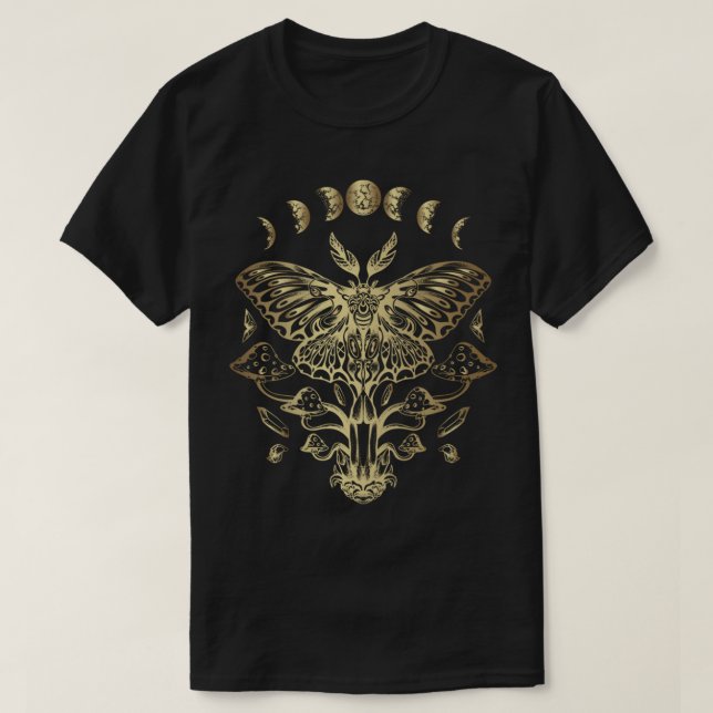 Goth moth and moon Moth Pullover  (Design Front)