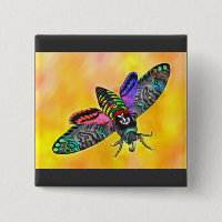 Goth Moth button