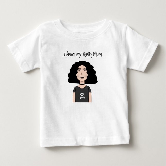 Goth Mum Baby T-Shirt (Front)