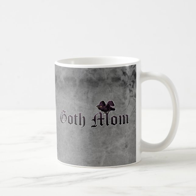 Goth Mum with Raven Coffee Mug (Right)