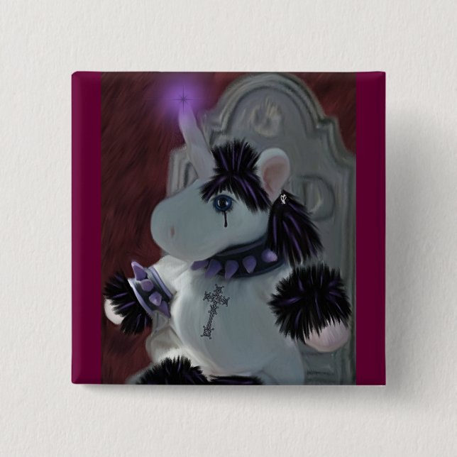 Goth Mystic 15 Cm Square Badge (Front)