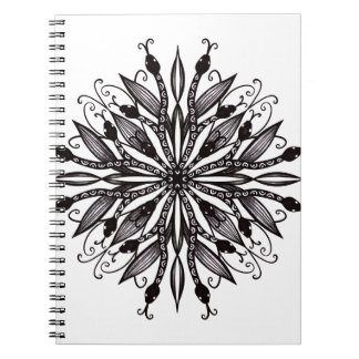 Goth Nature Lover Black And White Notebook