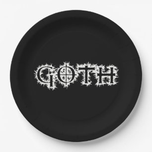 Goth Paper Plate