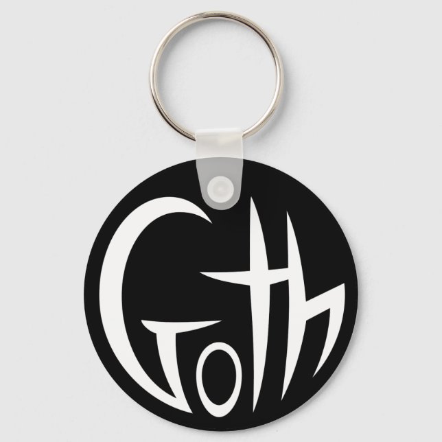 Goth (Pointed Lettering) Key Ring (Front)
