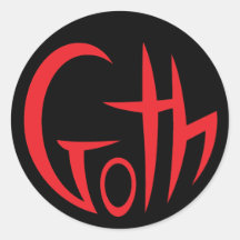 Goth (Pointed Lettering) (Red)