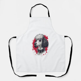 Goth Poodle – Dark Aesthetic Dog Apron